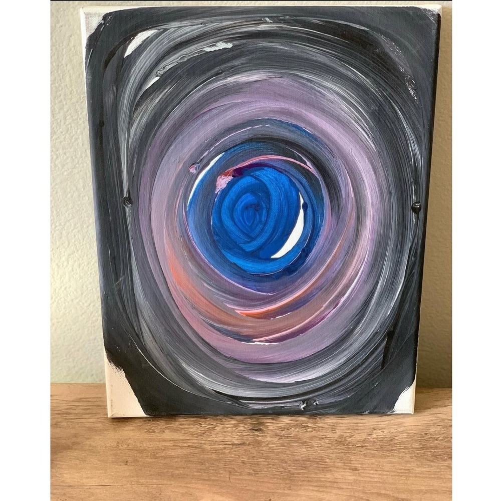 Original Abstract Painting 11x14 Canvas Art "Falling"